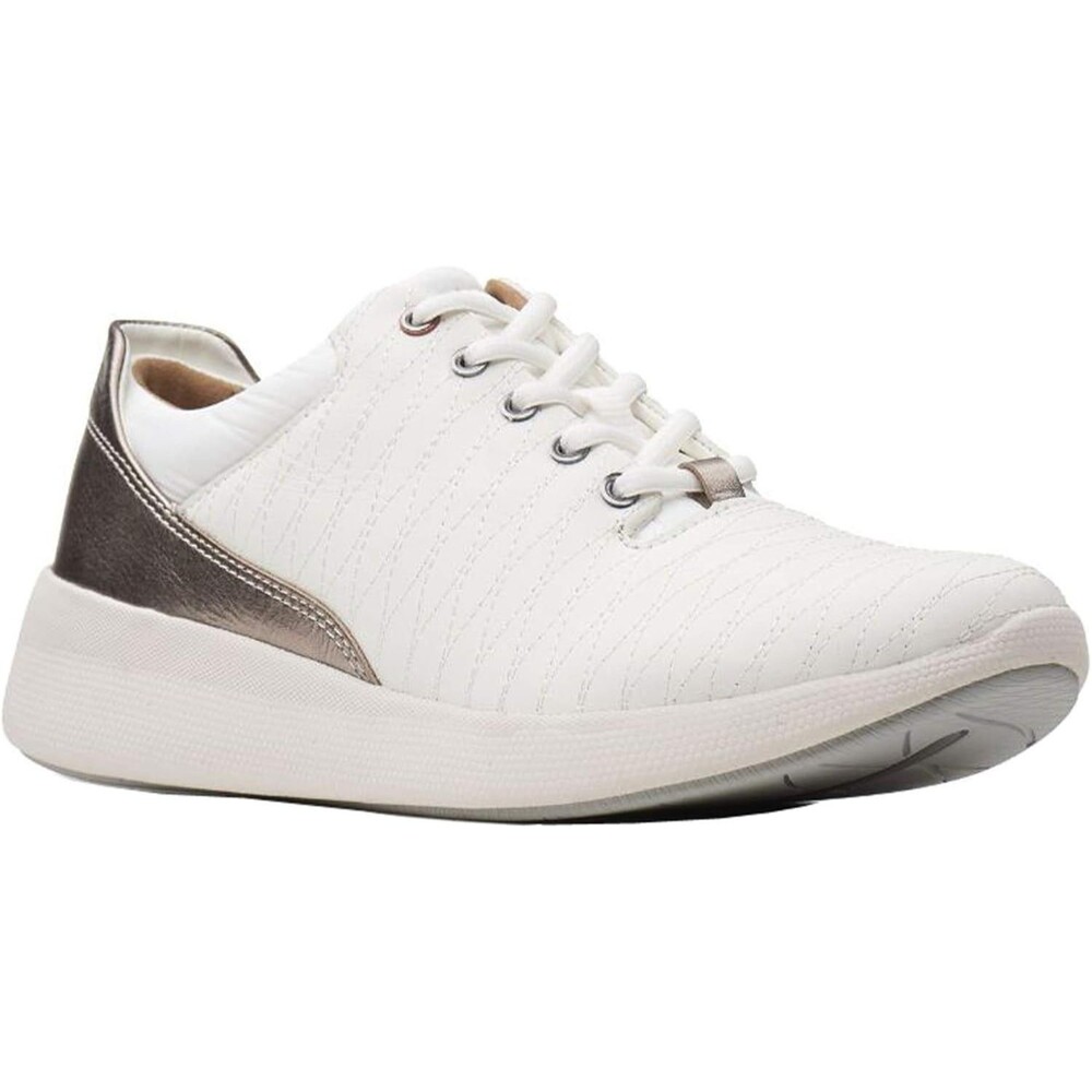 Clarks Unstructured Sneakers NWOB Un Alfresco White Leather Womens Size 9M